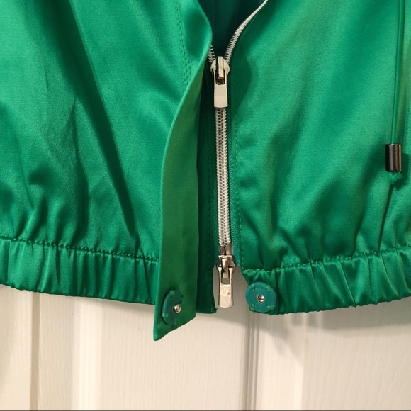 Kenneth Cole Reaction Cropped Green Jacket - Picture 3 of 4